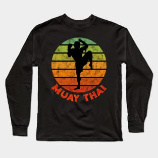 Muay Thai Fighter Kickboxing Boxer Thailand Long Sleeve T-Shirt